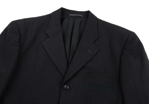 コムデギャルソン オムCOMME des GARCONS HOMME ポケット配色ウール混セットアップ 濃グレーM S K-159834_003