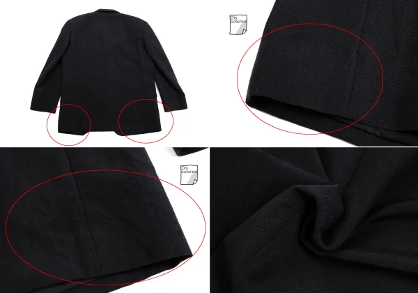 コムデギャルソン オムCOMME des GARCONS HOMME ポケット配色ウール混セットアップ 濃グレーM S K-159834_009