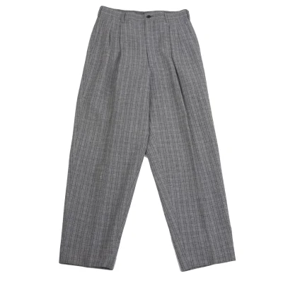 COMME des GARCONS HOMME Wool Cotton Check Woven Pants