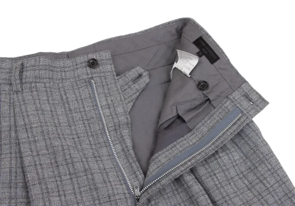 COMME des GARCONS HOMME Wool Cotton Check Woven Pants K-159836_006