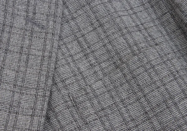 COMME des GARCONS HOMME Wool Cotton Check Woven Jacket & Pants K-159837_004