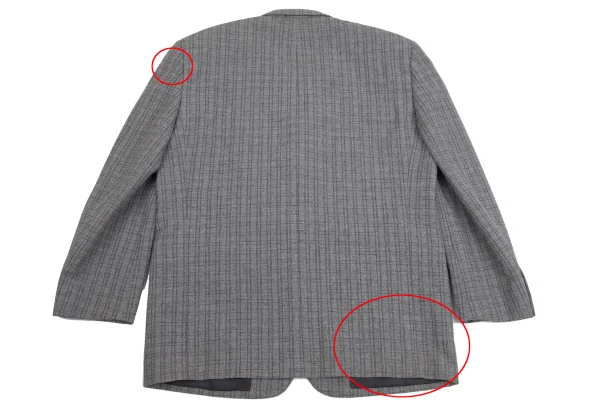 COMME des GARCONS HOMME Wool Cotton Check Woven Jacket & Pants K-159837_009