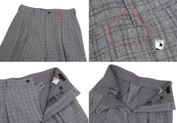 COMME des GARCONS HOMME Wool Cotton Check Woven Jacket & Pants K-159837_013