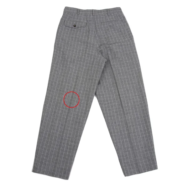 COMME des GARCONS HOMME Wool Cotton Check Woven Jacket & Pants K-159837_016