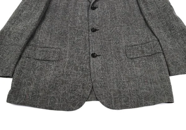 COMME des GARCONS HOMME Wool Floral Printed Check Jacket K-159844_014
