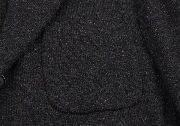 COMME des GARCONS HOMME Silk Blend Color Mix Knit Jacket K-159845_005