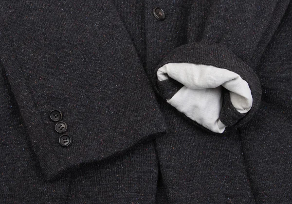 COMME des GARCONS HOMME Silk Blend Color Mix Knit Jacket K-159845_007