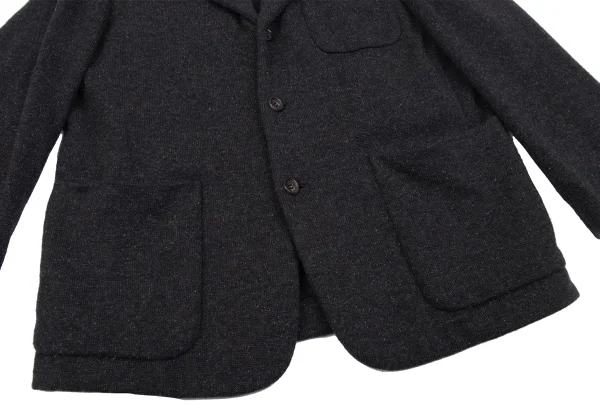 COMME des GARCONS HOMME Silk Blend Color Mix Knit Jacket K-159845_008