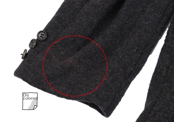 COMME des GARCONS HOMME Silk Blend Color Mix Knit Jacket K-159845_014