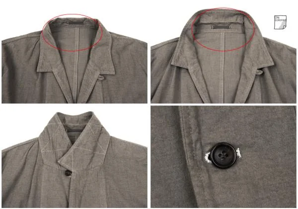 COMME des GARCONS HOMME Dyed Cotton Linen Jacket K-159846_005