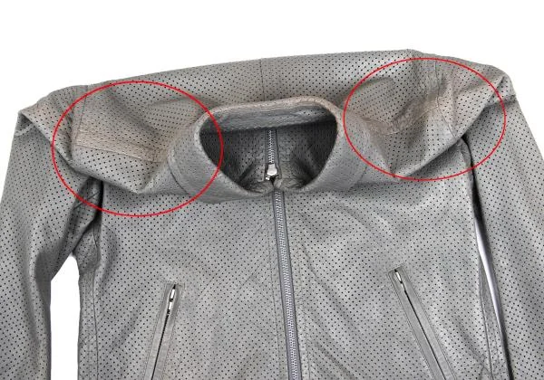 COMME des GARCONS HOMME Cow Leather Punching Zip Blouson K-159847_007