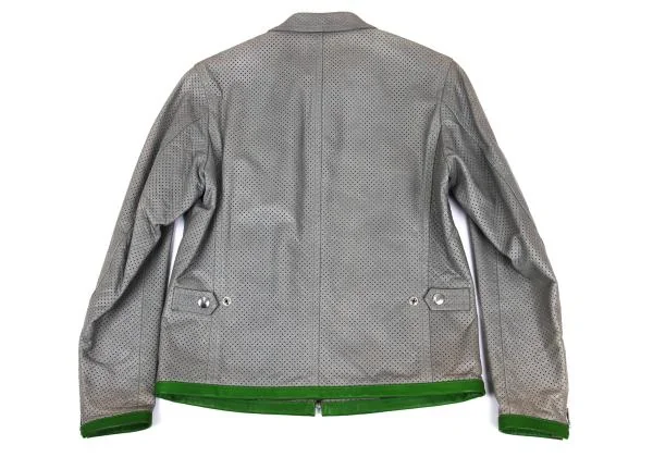COMME des GARCONS HOMME Cow Leather Punching Zip Blouson K-159847_016