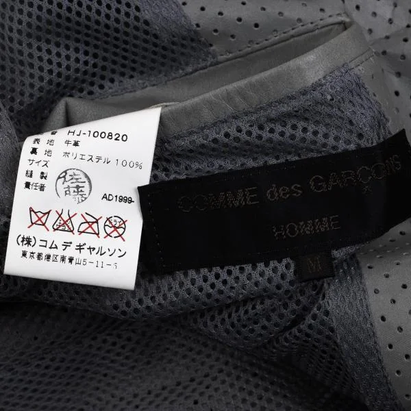 COMME des GARCONS HOMME Cow Leather Punching Zip Blouson K-159847_020
