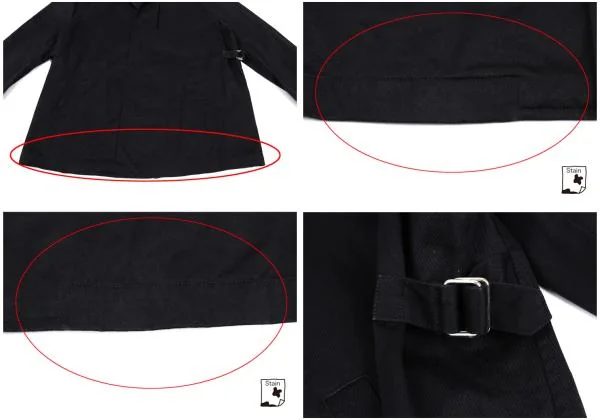 COMME des GARCONS HOMME Cotton Gaba Side Belted Jacket K-159848_011