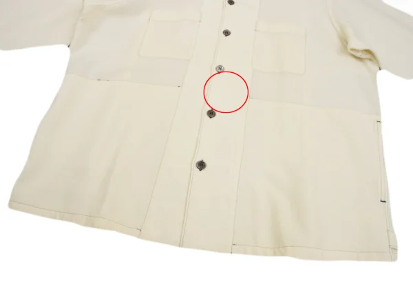 COMME des GARCONS HOMME Wool Stitched Long Sleeve Shirt K-159851_012