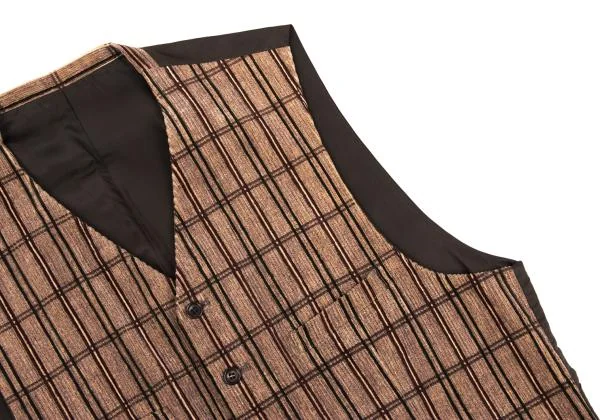 COMME des GARCONS HOMME Check Corduroy Switching Vest K-159852_007