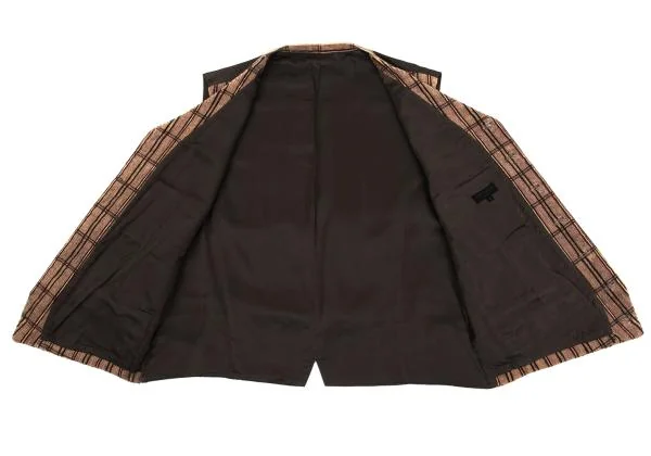 COMME des GARCONS HOMME Check Corduroy Switching Vest K-159852_010