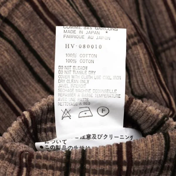 COMME des GARCONS HOMME Check Corduroy Switching Vest K-159852_014