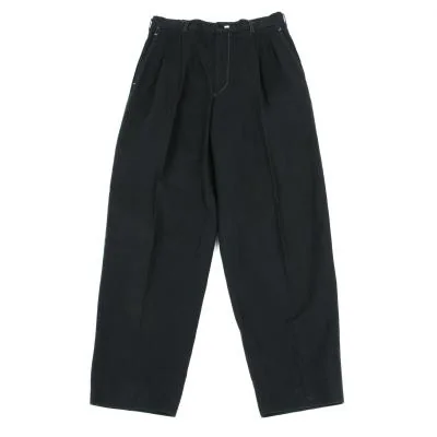 COMME des GARCONS HOMME Dyed White Stitch Cotton Pants