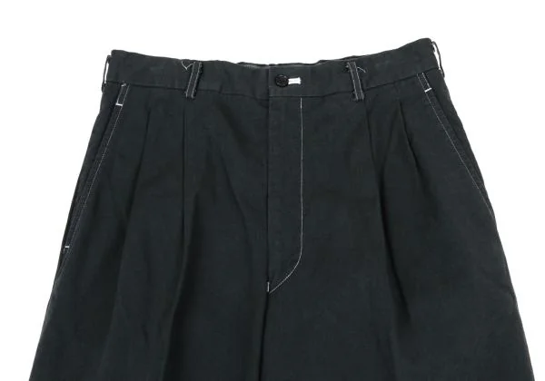 COMME des GARCONS HOMME Dyed White Stitch Cotton Pants K-159856_002