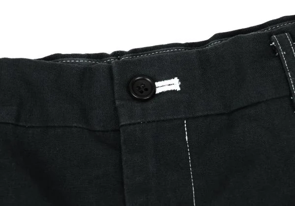 COMME des GARCONS HOMME Dyed White Stitch Cotton Pants K-159856_003