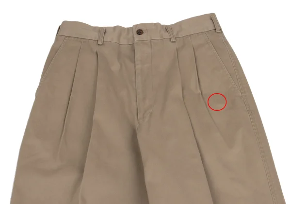 COMME des GARCONS HOMME Cotton Twill Wide Pants K-159858_002