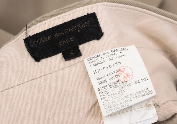 COMME des GARCONS HOMME Cotton Twill Wide Pants K-159858_014
