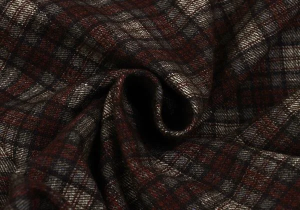 COMME des GARCONS HOMME Wool Blend Checked Tuck Pants K-159859_010