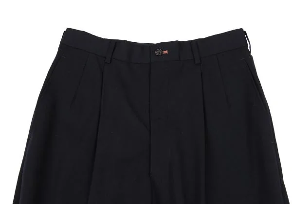 COMME des GARCONS HOMME Wool Gaba Color Buttonhole Tuck Pants K-159860_002