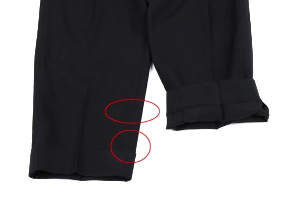 COMME des GARCONS HOMME Wool Gaba Color Buttonhole Tuck Pants K-159860_007