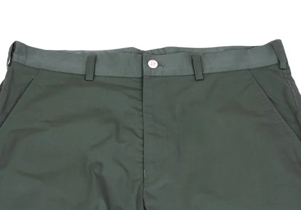 コムデギャルソン オムCOMME des GARCONS HOMME ウォッシュドコットンポリ玉虫パンツ 緑S K-159865_003