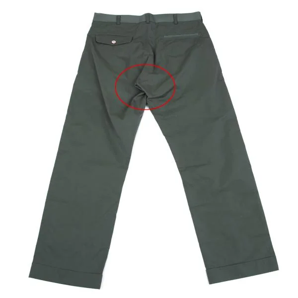 コムデギャルソン オムCOMME des GARCONS HOMME ウォッシュドコットンポリ玉虫パンツ 緑S K-159865_009