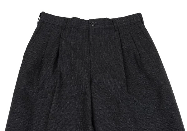 COMME des GARCONS HOMME Wool Shadow Stripe Taping Hem Pants K-159866_002