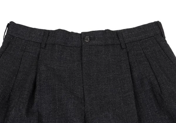 COMME des GARCONS HOMME Wool Shadow Stripe Taping Hem Pants K-159866_003