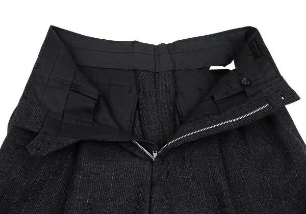 COMME des GARCONS HOMME Wool Shadow Stripe Taping Hem Pants K-159866_006