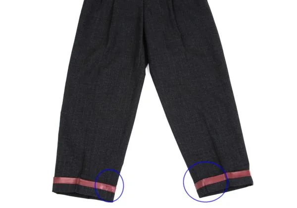 COMME des GARCONS HOMME Wool Shadow Stripe Taping Hem Pants K-159866_007