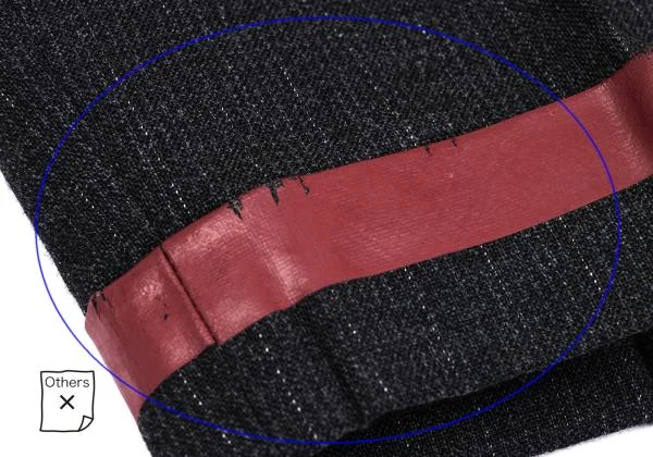 COMME des GARCONS HOMME Wool Shadow Stripe Taping Hem Pants K-159866_008