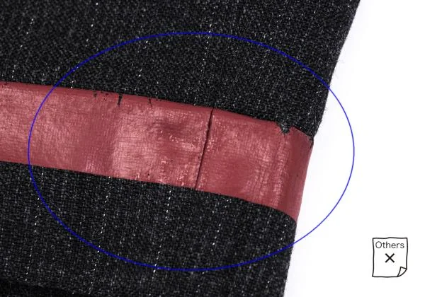COMME des GARCONS HOMME Wool Shadow Stripe Taping Hem Pants K-159866_009