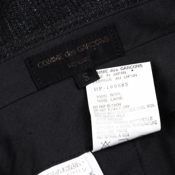 COMME des GARCONS HOMME Wool Shadow Stripe Taping Hem Pants K-159866_015
