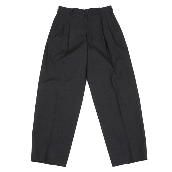 COMME des GARCONS HOMME Wool Tuck Pants Grey S K-159867_001