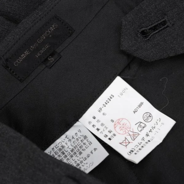 COMME des GARCONS HOMME Wool Tuck Pants K-159867_013