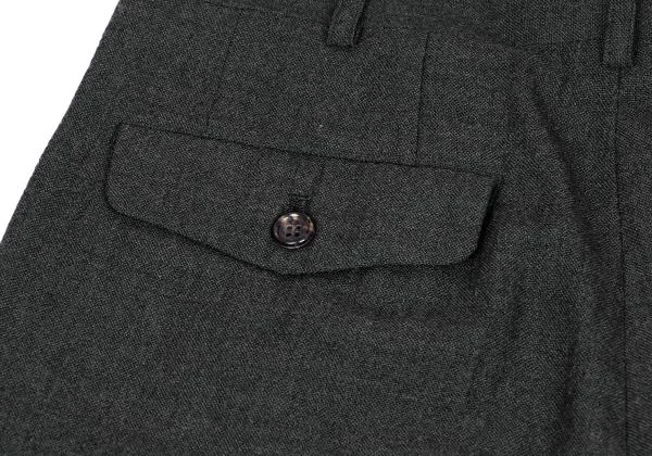 COMME des GARCONS HOMME Wool Tuck Pants K-159868_010