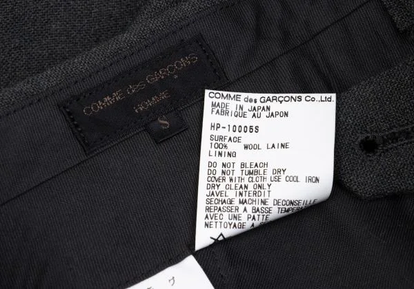 COMME des GARCONS HOMME Wool Tuck Pants K-159868_012