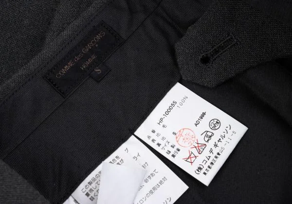 COMME des GARCONS HOMME Wool Tuck Pants K-159868_013