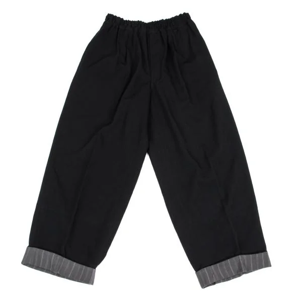 COMME des GARCONS HOMME Poly Rayon Stripe Lining Pants Black S K-159869_001