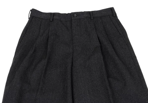 COMME des GARCONS HOMME Wool Tuck Pants K-159871_002