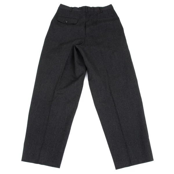 COMME des GARCONS HOMME Wool Tuck Pants K-159871_009