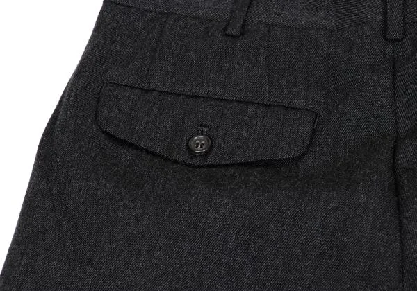 COMME des GARCONS HOMME Wool Tuck Pants K-159871_010