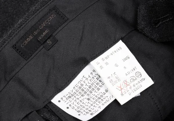 COMME des GARCONS HOMME Wool Tuck Pants K-159871_013