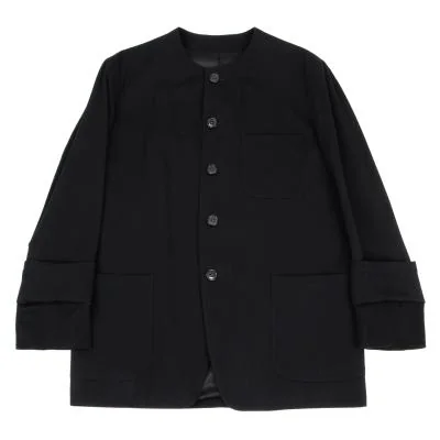 Y's for men Wool Gaba No Collar Jacket